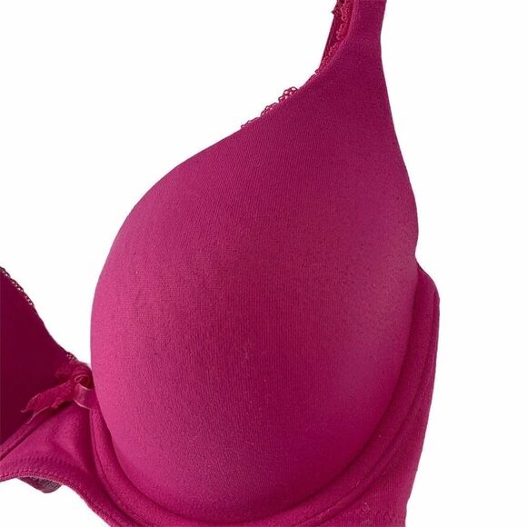 Victorias Secret 32D Pink Lined Demi Bra Underwire - Picture 5 of 8